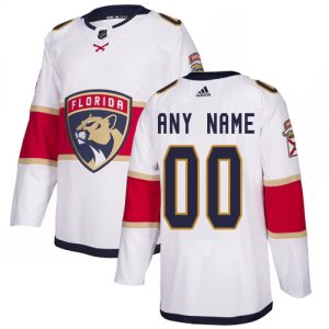 NHL Florida Panthers Trikot Benutzerdefinierte Auswärts Weiß Authentic